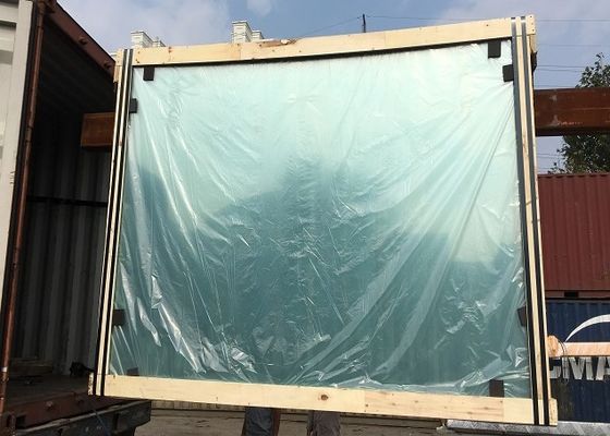Soundproof  2.7mm Pyrolytic Low E Tempered Glass Wall Panels