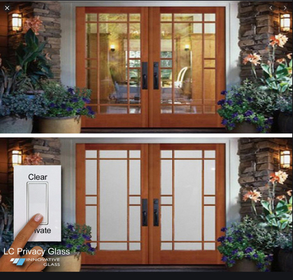 قابل للتحويل Tint Smart PDLC Glass Film 12 فولت مخصص يعتم ديكور للسيارة