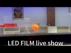 الشاشة المرنة الشفافة ذات الفيلم الكريستالي LED