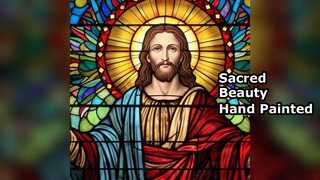 زجاج ملون مرسوم يدويًا للكنائس والمنازل